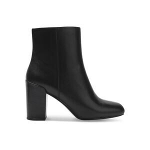 ALEXANDER WANG Women's Hana Black Leather Block Heel Ankle Boots Size 38 Italy